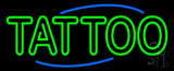 Round Tattoo Neon Sign 13" Tall x 32" Wide x 3" Deep