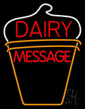Custom Dairy On Logo Neon Sign 24" Tall x 31" Wide x 3" Deep