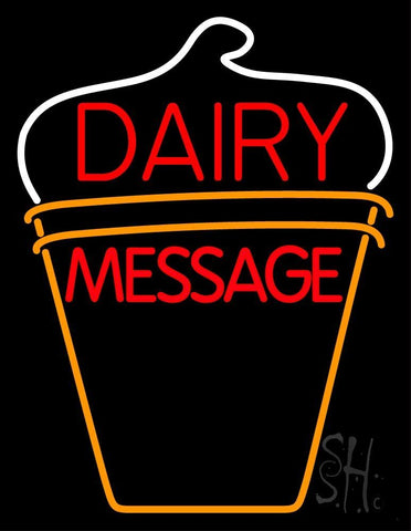Custom Dairy On Logo Neon Sign 24