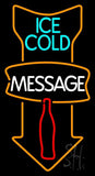 Custom Ice Cold Cold Drinks Neon Sign 20" Tall x 37" Wide x 3" Deep