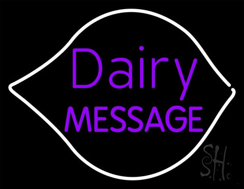 Custom Purple Dairy Neon Sign 24