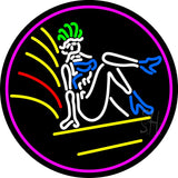 Strip Girl Logo Neon Sign 26" Tall x 26" Wide x 3" Deep
