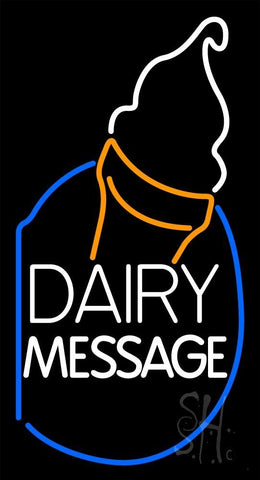 Custom White Dairy Neon Sign 20