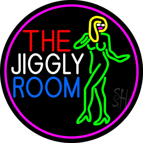 The Jiggly Room With Girl Logo Neon Sign 26