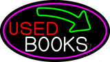 Used Books With Arrow Neon Sign 17" Tall x 30" Wide x 3" Deep