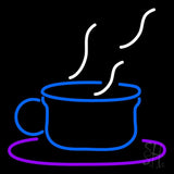 Blue Coffee Glass Neon Sign 24" Tall x 24" Wide x 3" Deep