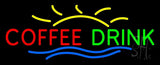 Coffee Drink Neon Sign 13" Tall x 32" Wide x 3" Deep