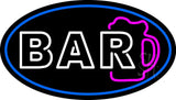 Block Bar With Beer Mug Neon Sign 17" Tall x 30" Wide x 3" Deep