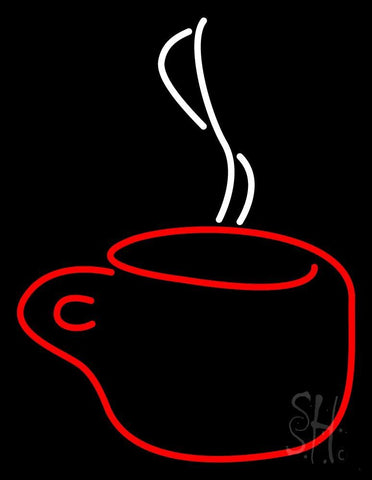 Hot Coffee Glass Neon Sign 24