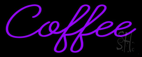 Purple Coffee Neon Sign 13