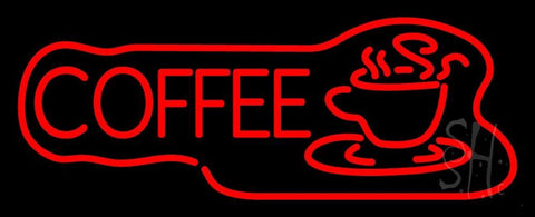Red Coffee Logo Neon Sign 13