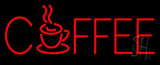 Red Coffee Mug Neon Sign 13" Tall x 32" Wide x 3" Deep