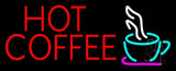 Red Hot Coffee With Cup Neon Sign 13" Tall x 32" Wide x 3" Deep