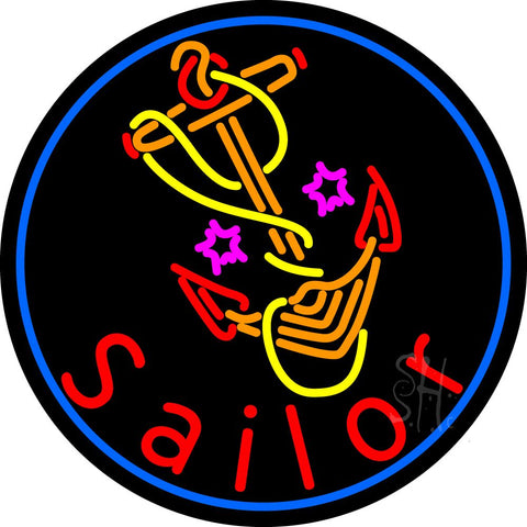 Custom Sailor Logo 1 Neon Sign 26