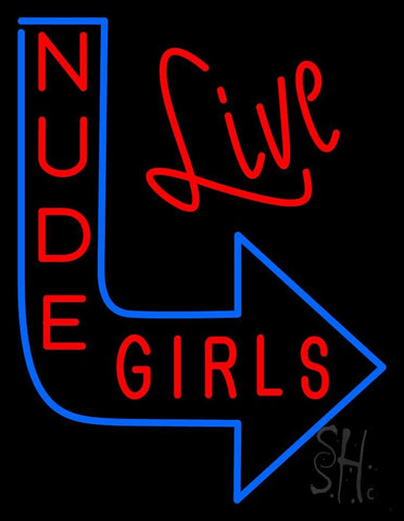 Live Nude Girls Neon Flex Sign 31