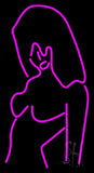 Pink Girl Strip Club Neon Sign 37" Tall x 20" Wide x 3" Deep