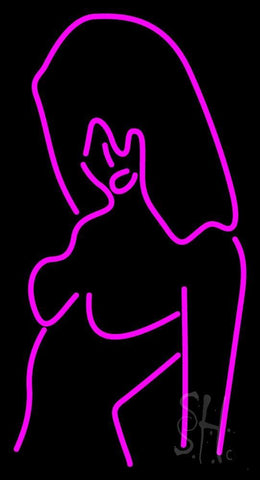 Pink Girl Strip Club Neon Sign 37