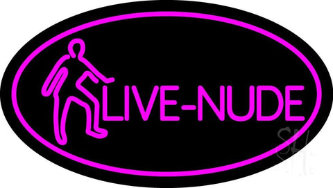 Pink Live Nudes With Girl Neon Sign 17