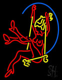 Red Strip Girls Neon Sign 24" Tall x 31" Wide x 3" Deep