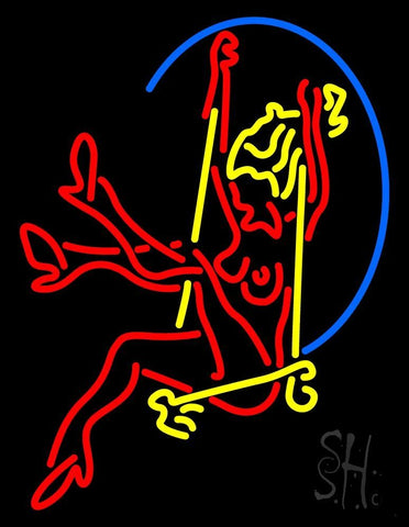Red Strip Girls Neon Sign 24