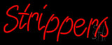 Red Strippers Neon Sign 13" Tall x 32" Wide x 3" Deep