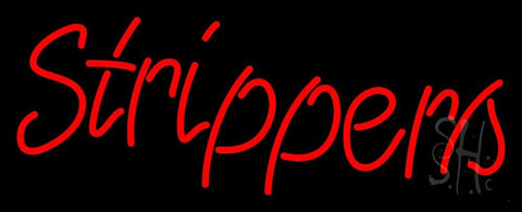Red Strippers Neon Sign 13