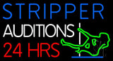Stripper Auditions 24 Hrs Neon Sign 20" Tall x 37" Wide x 3" Deep