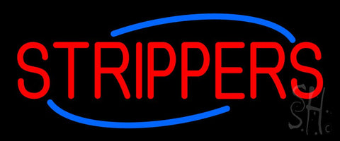 Red Strippers Neon Sign 10