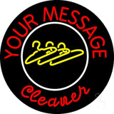 Custom Cleaner Neon Sign 26" Tall x 26" Wide x 3" Deep
