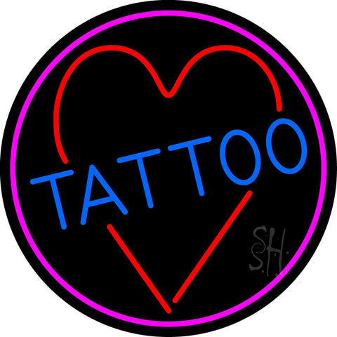 Tattoo Heart Neon Sign 26