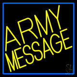 Custom Army With Blue Border Neon Sign 24" Tall x 24" Wide x 3" Deep