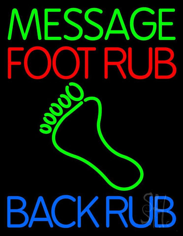 Custom Foot Rub Neon Sign 24