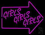 Girls Neon Sign 24" Tall x 31" Wide x 3" Deep