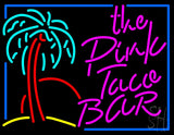 The Pink Taco Bar Neon Sign 24" Tall x 31" Wide x 3" Deep