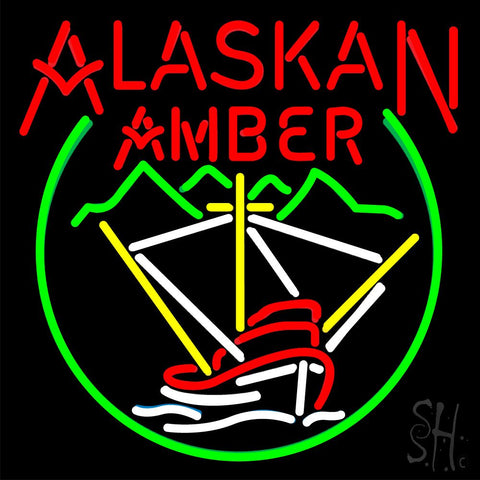 Alaskan Amber Logo Neon Sign 24