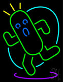 Cactuar Neon Sign 31" Tall x 24" Wide x 3" Deep