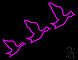 Flying Ducks Neon Sign 24" Tall x 31" Wide x 3" Deep