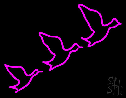 Flying Ducks Neon Sign 24