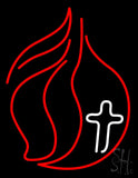 Methodist Church Logo Neon Sign 31" Tall x 24" Wide x 3" Deep