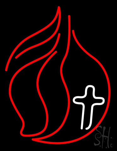 Methodist Church Logo Neon Sign 31