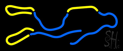 Neon Scuba Diver Neon Sign 10