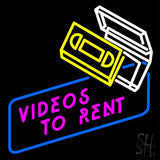 Videos To Rent Neon Sign 24" Tall x 24" Wide x 3" Deep