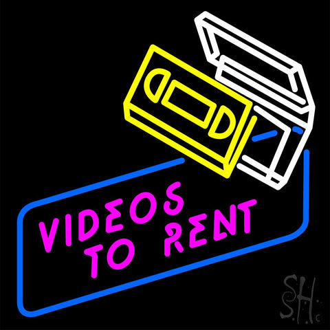 Videos To Rent Neon Sign 24