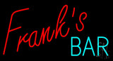 Franks Bar Neon Sign 20" Tall x 37" Wide x 3" Deep