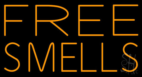Free Smells Neon Sign 20