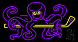 Octopus Hockey Neon Sign 20" Tall x 37" Wide x 3" Deep