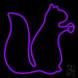 Squirrel Neon Sign 24" Tall x 24" Wide x 3" Deep