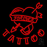 Forever Tattoo Neon Sign 24" Tall x 24" Wide x 3" Deep