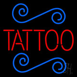 Red Tattoo Neon Sign 24" Tall x 24" Wide x 3" Deep