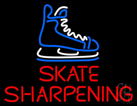 Skate Sharpening Neon Sign 24